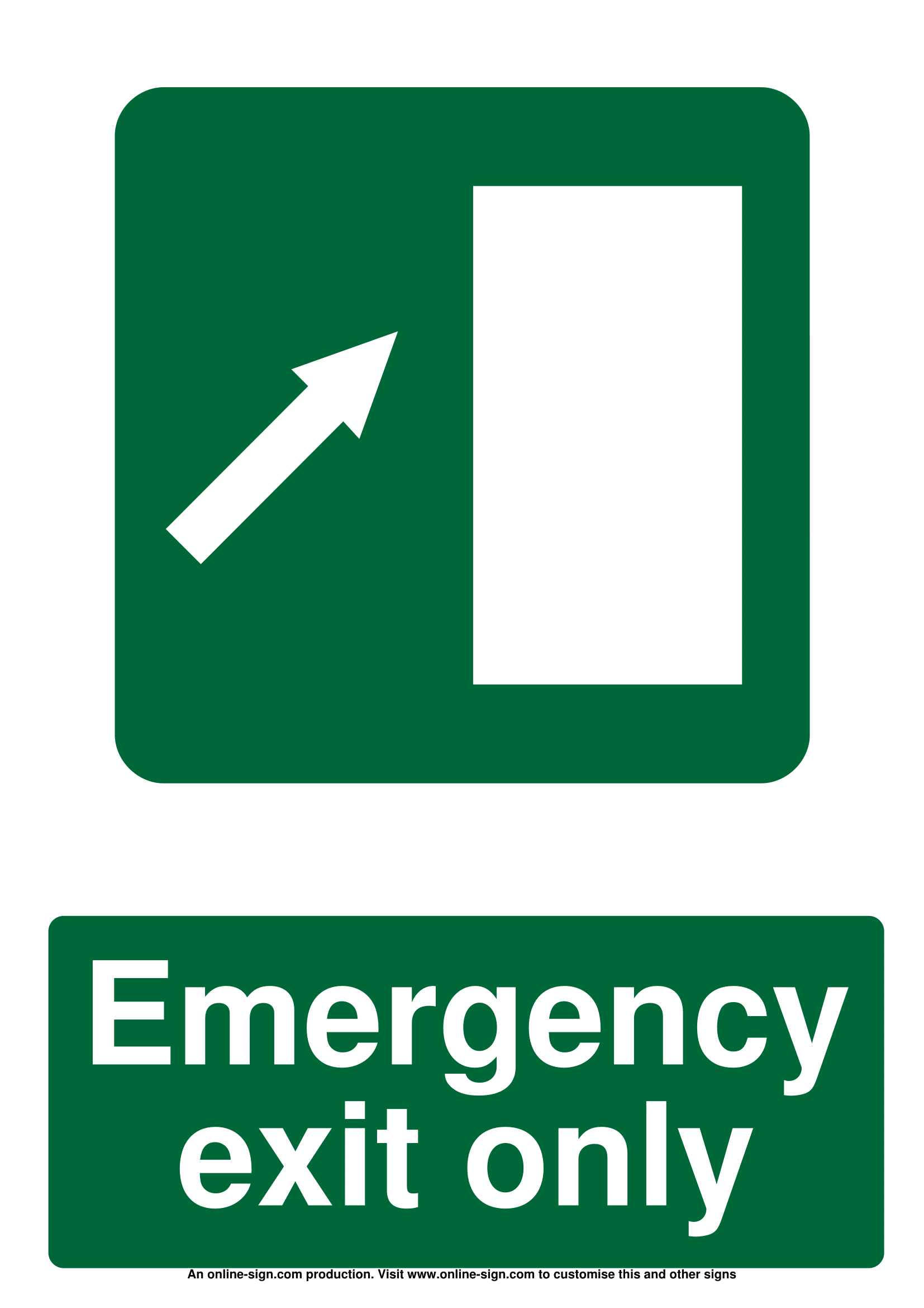 Emergency Exit Signs | Poster Template
