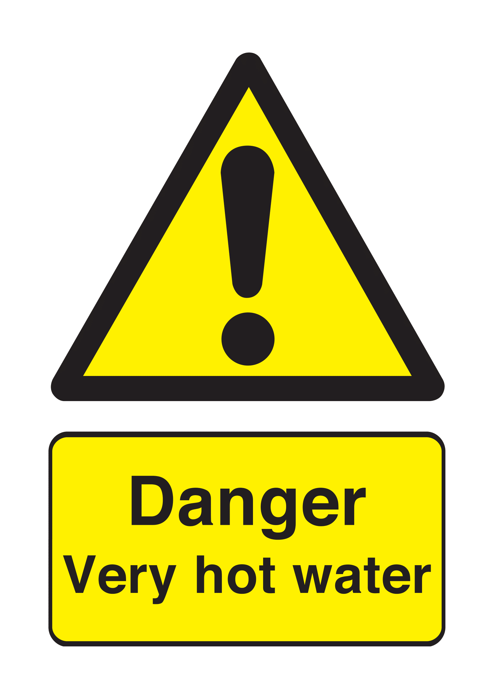 Hot Water Signs | Poster Template